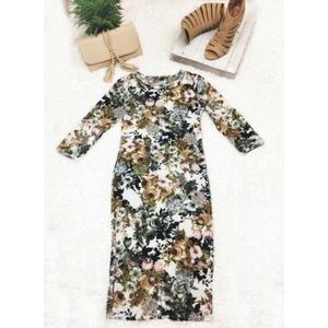 Flower Midi Dress